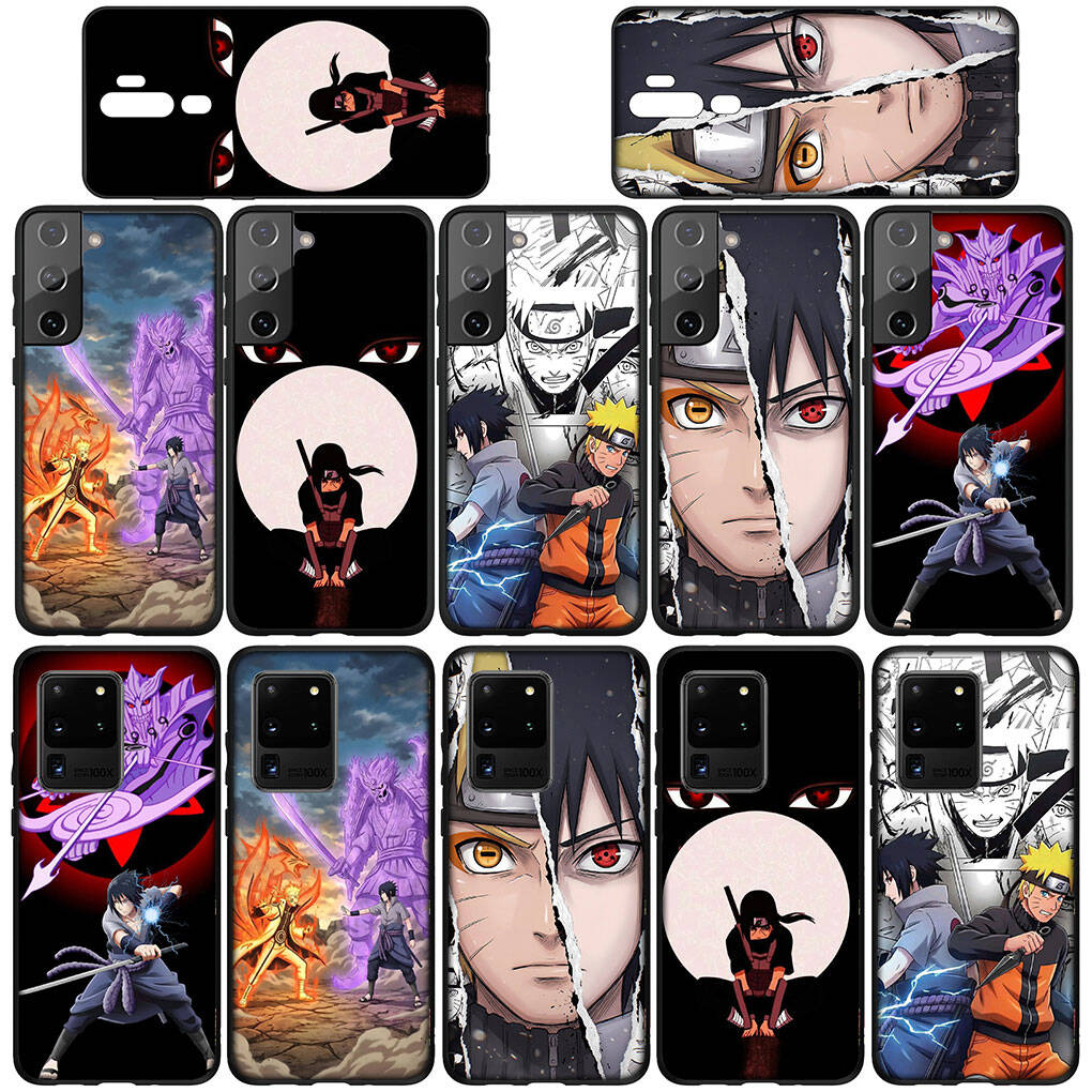 Phone Case for iPhone 17 15 16 Plus Redmi Note 14 12 11 13 Pro Max Huawei P30 P20 Lite OPPO A60 A40 A80 A38 A54 A17 Anime Uchiha Sasuke Narutos Cover