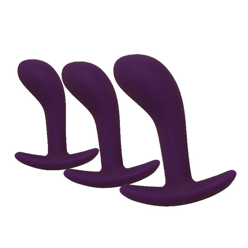 1/3Pcs Beginner Silicone Butt Plug Anal Plug For Men Prostate Massager For Gay Mini Anal Bullet Vibrator Sex Toy For Men Women