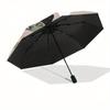 Maleficent, Aurora Automatic Opening and Closing Umbrella - 8 Ribs Portable Folding Umbrella with Plastic Handle, Suitable for Leisure and H