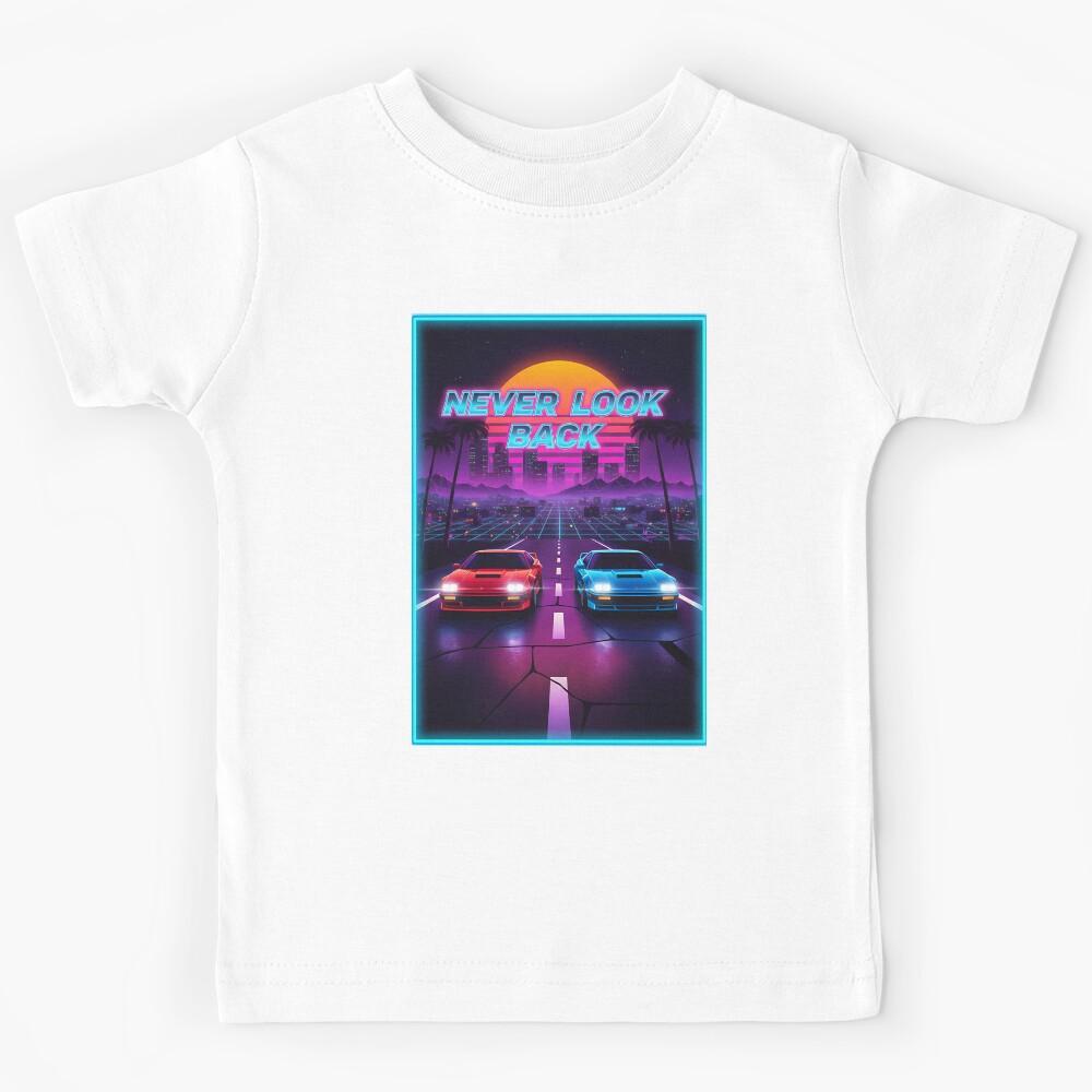 Never Look Back - Retro Street Race LA Kids T-Shirt 120