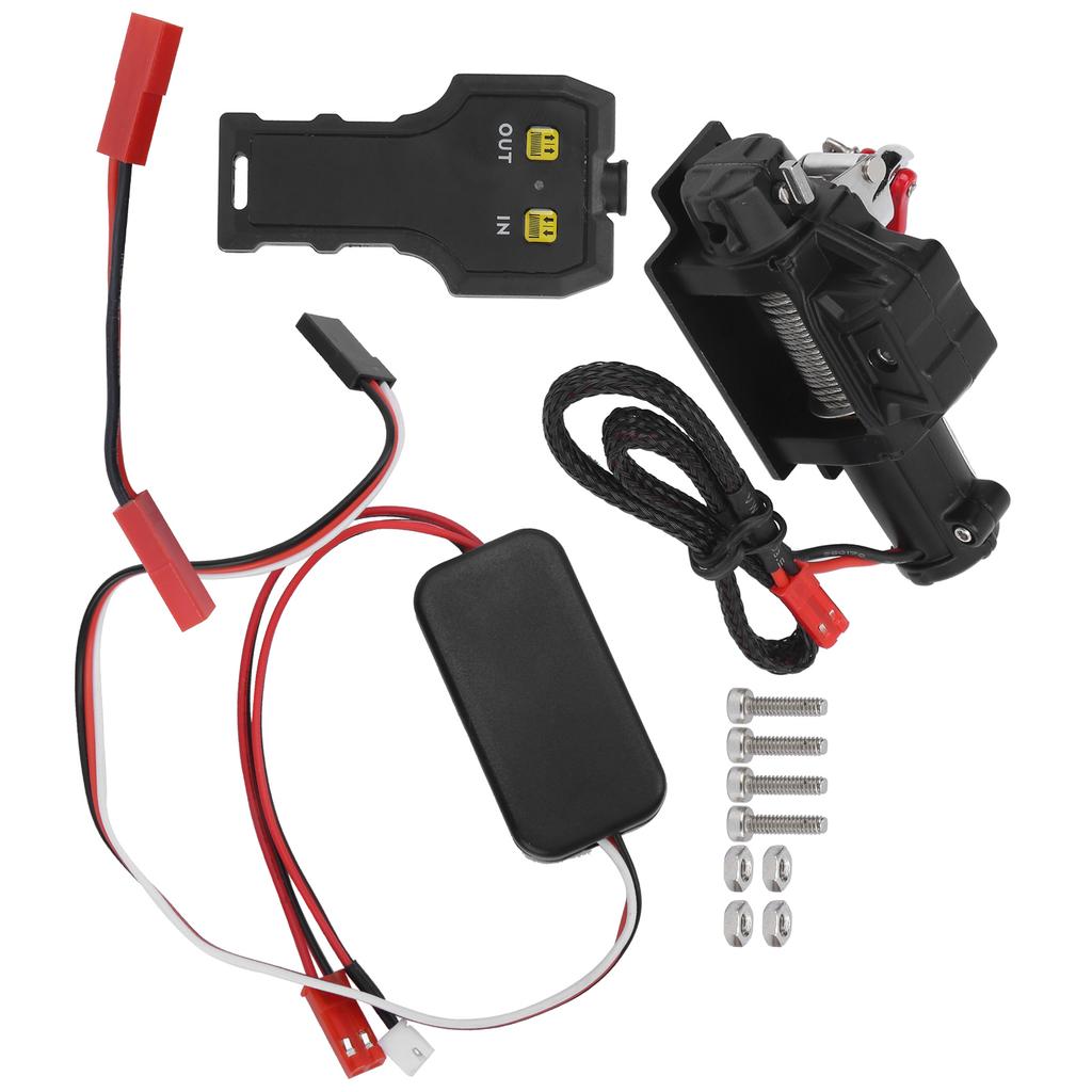 Automatic Winch with Handheld Remote Controler Single Motor Universal Winch for RC Car