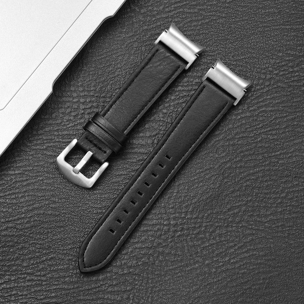 Leather Strap for Samsung Galaxy Watch 6 Classic 47mm 43mm Band No Gaps Bracelet Correa for Galaxy Watch 7 6 5 4 5Pro 45MM Strap