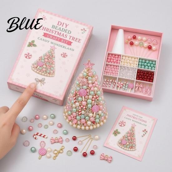 Healing Art And Craft Projects DIY Christmas Tree Beading Kit for Adults Beginners Handmade 3D Ornament with Full Educational Tool Tools Plastic
