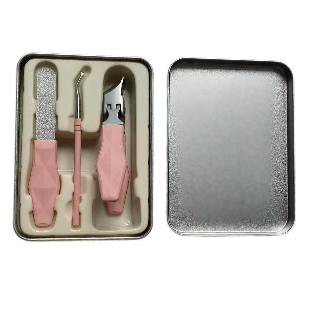 Ultra-Sharp Angled Nail Clippers with ABS Handle for Ingrown Toenails