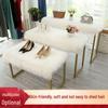 White Faux Fur Display Mat for Surfaces and Decor