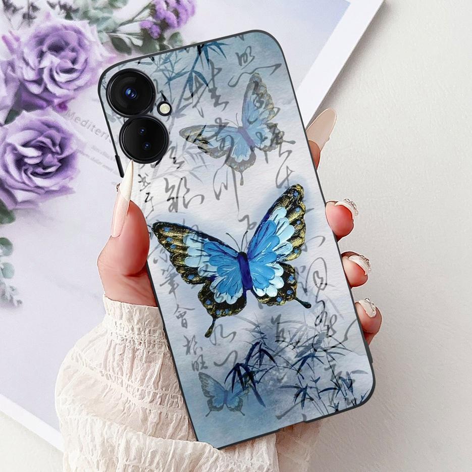 For Tecno Spark 9 Pro Case Spark9 Pro KH7n New Luxury Painted Cover Soft Silicone Phone Case For Tecno Spark 9T Spark9T KH6 Bags