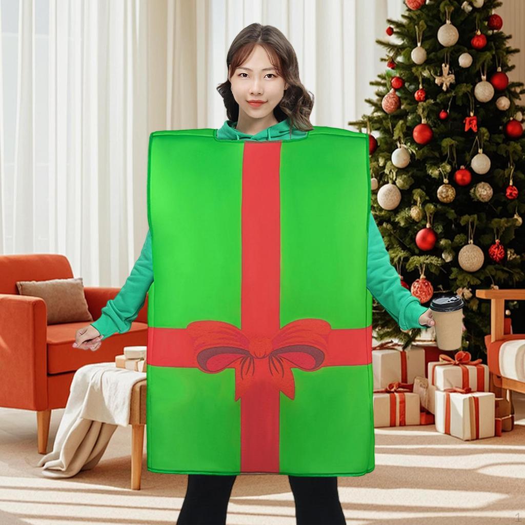 Christmas Gift Box Costume Creative Holiday Accessories for Party