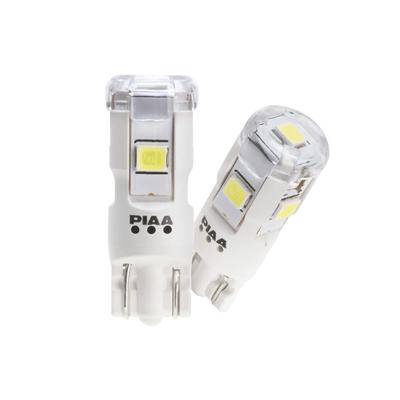 PIAA LED Position Light Bulbs T10 12V 6600K 300lm Omnidirectional Cool White 2-Pack