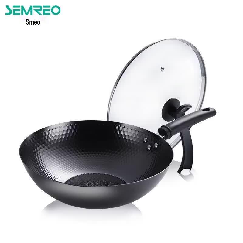 Smiou Traditional Hand-Forged Iron Wok