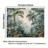 2D Soft Pastel Tropical Forest Backdrop, 2D Botanical Jungle Decor