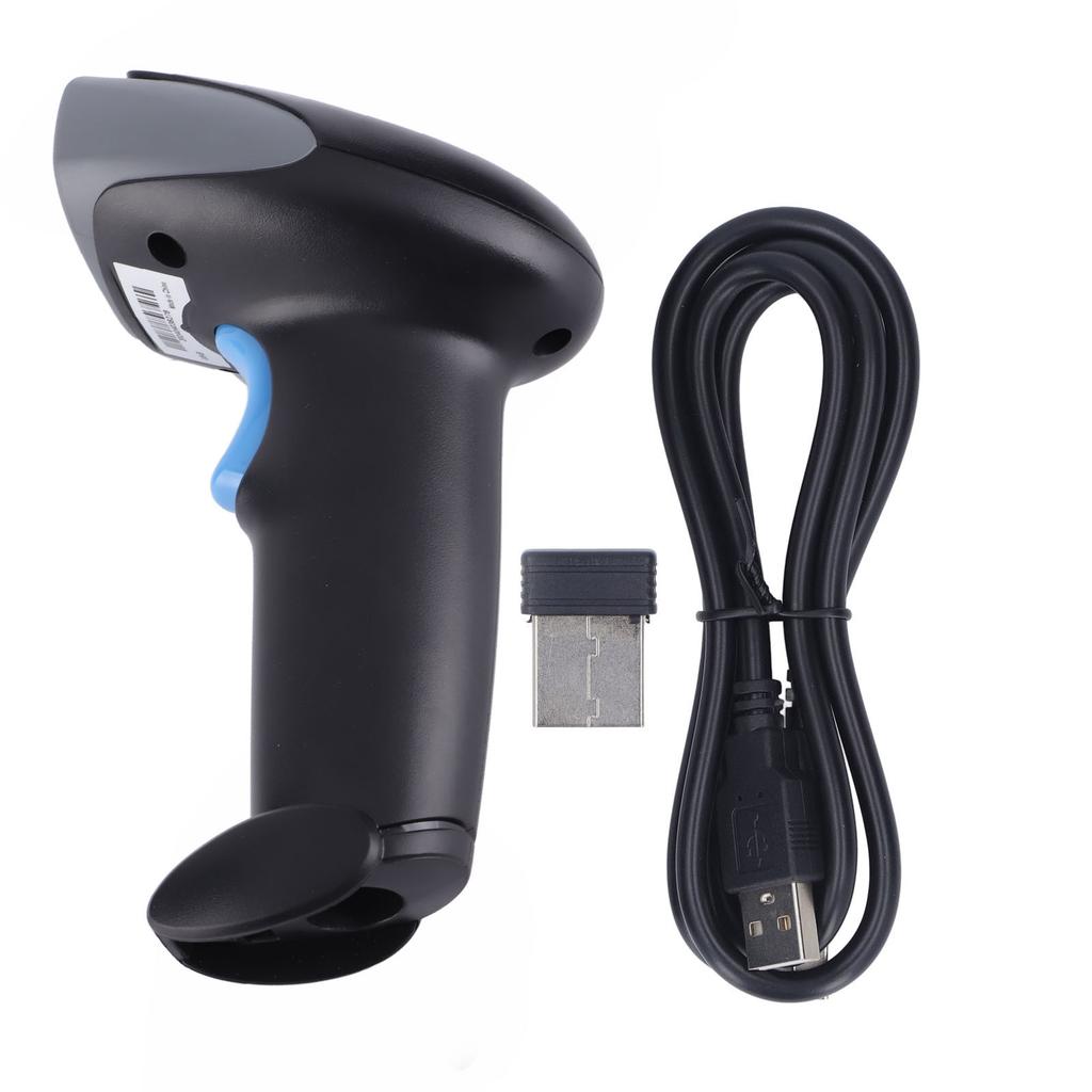 BT 2.4G Wireless 1D 2D Barcode Scanner Reader Accurate Fast Light Buzzer Alarm QR Code Scanner for Warehouse Delivery