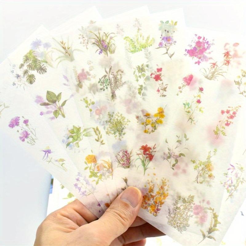 1 rinkinys romantiškų vyšnių žiedų lipdukų, skirtų „Scrapbooking“ – meniniams amatams, užrašams Vaikams, merginoms „pasidaryk pats“ kelionių žurnalo abėcėlės kortelės