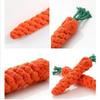 1 juguete con nudo para perros y gatos, con forma de zanahoria, de cuerda de algodón, para interior, accesorios para perros.