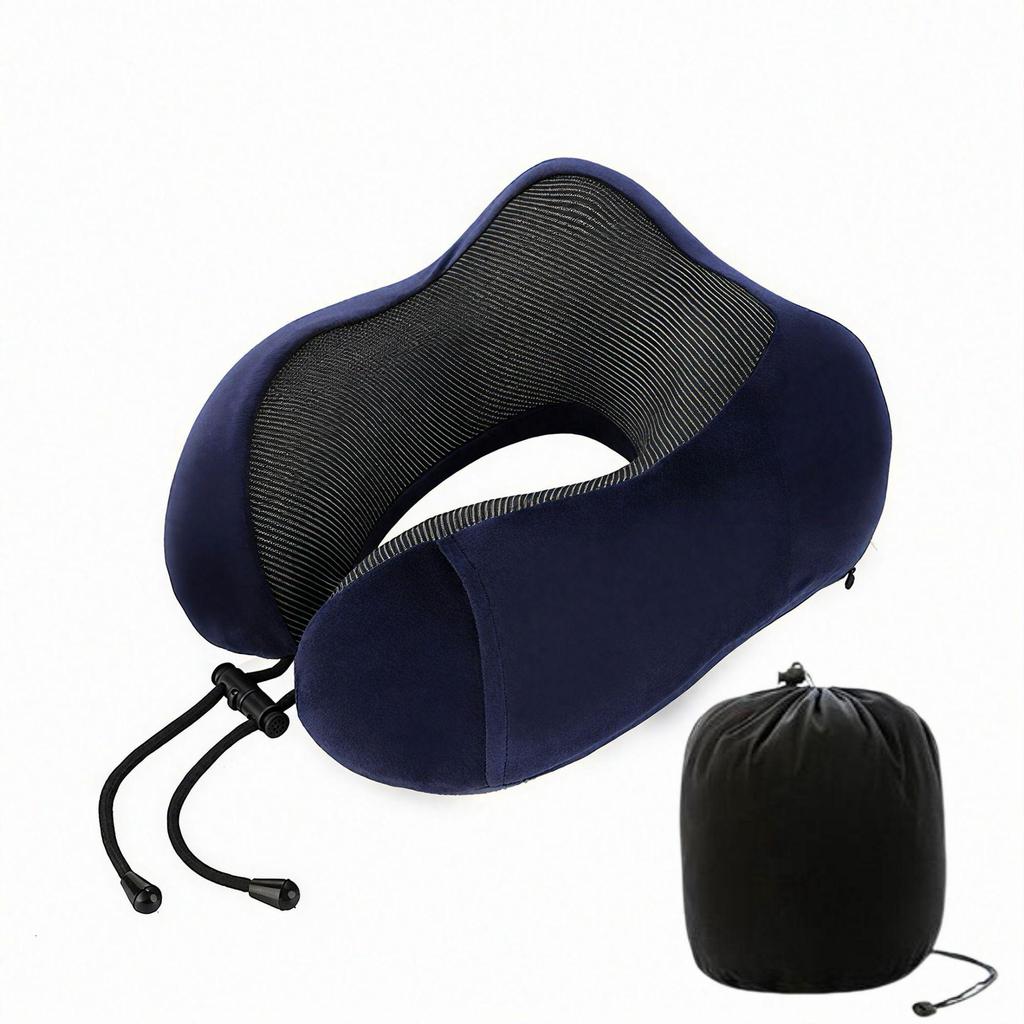 Memory Foam U-Shaped Neck Pillow for Travel & Airplane