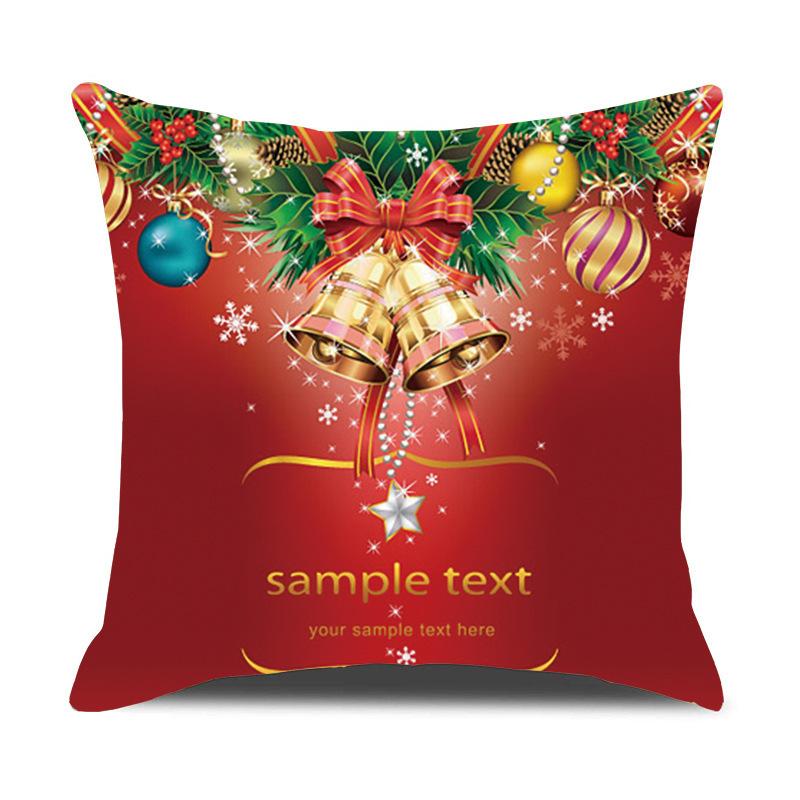 Amazon Cross-border Christmas Pillow Cover Car Pillow Sofa Cushion Can Be Customized