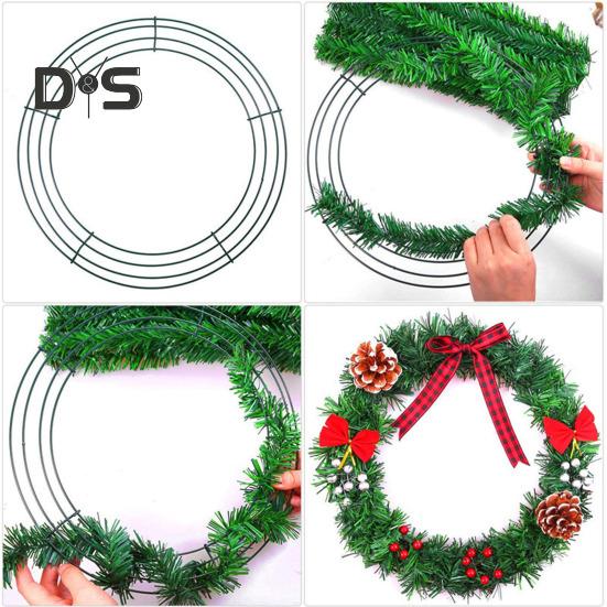 20 cm/25 cm Metall-Kranzrahmen, Drahtring, Blumengirlandenhalter, DIY-Kranzherstellung, Zubehör für Festivals, Hochzeiten