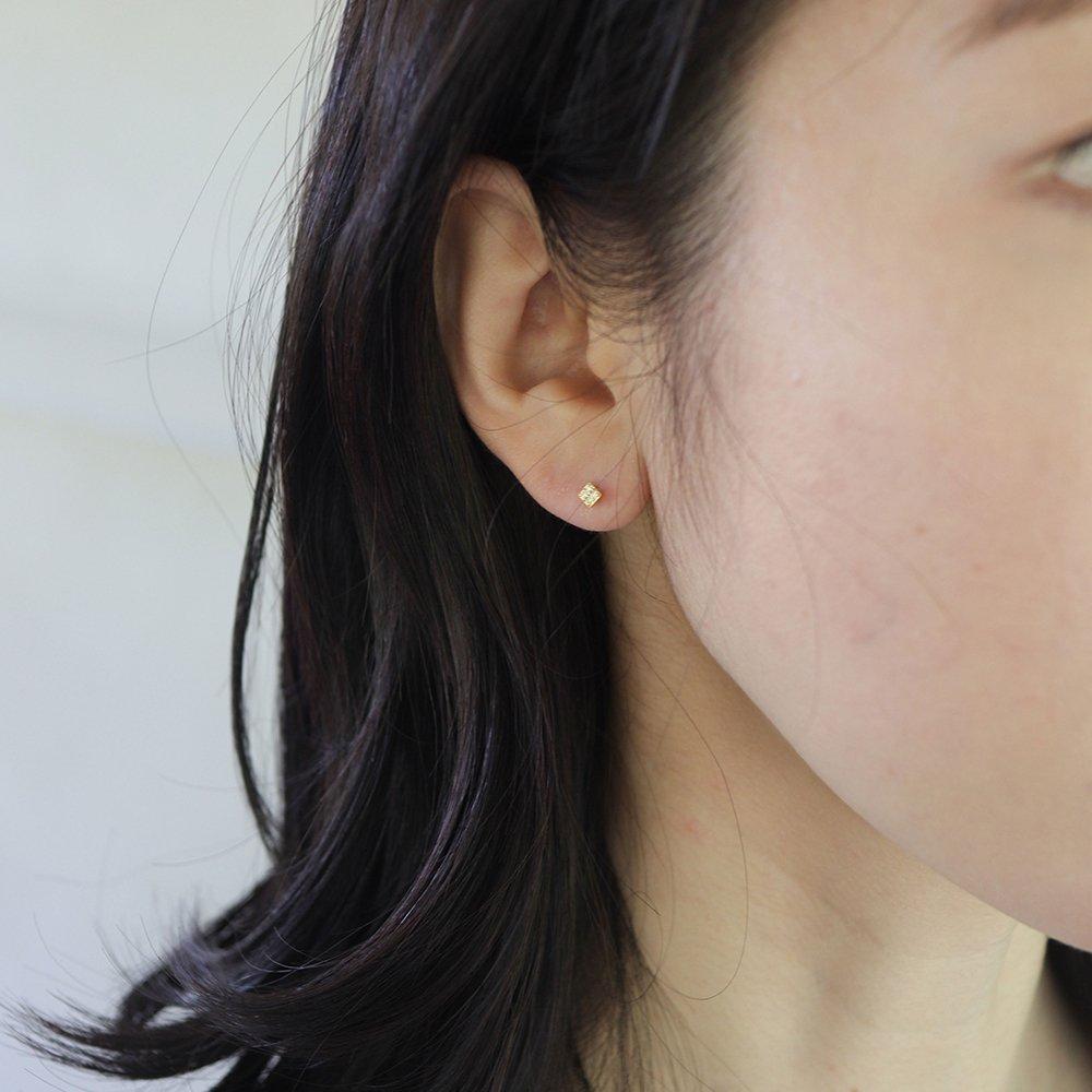 14K Gold-Filled Silver Cubic Line 5P Set