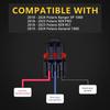 6Pcs Pulse Power Plug Pigtail Connector Compatible With Polaris Ranger XP 1000 RZR Razor Pro Accessories      2024 2025, Pulse Bar Connector For
