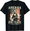 Vintage Abraham Lincoln Abe Lincoln spielt Gitarre 250 Jahre T-Shirt