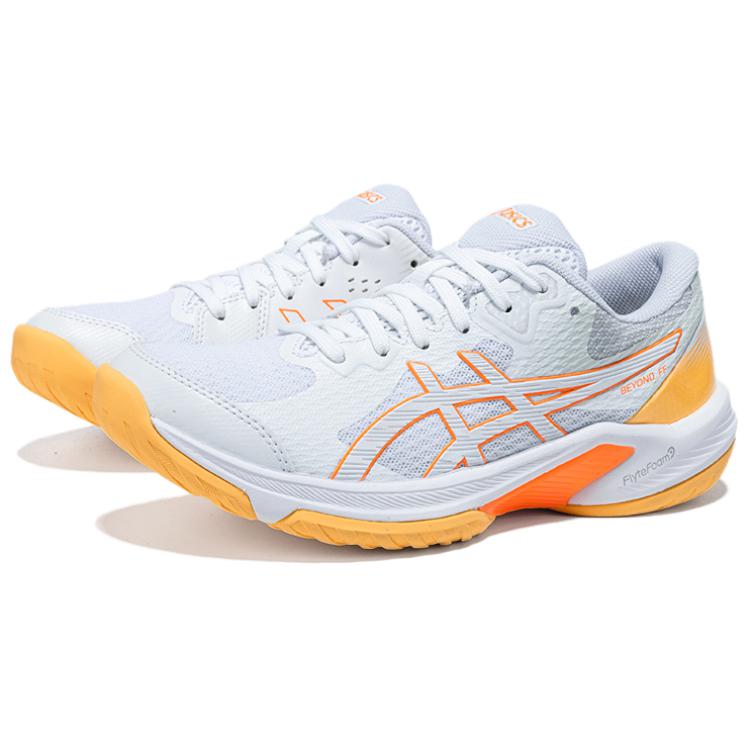 Asics Tpu Beyond Ff Breathable Training Outdoor Sports Shoes Women Sneakers White Orange BEYOND-FF