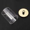 1/2/3pcs Cotton Swab Ball Pad Holder 10 Oz Qtip Apothecary Jar Clear Storage Box Makeup Organizer, Bathroom Containers Dispenser