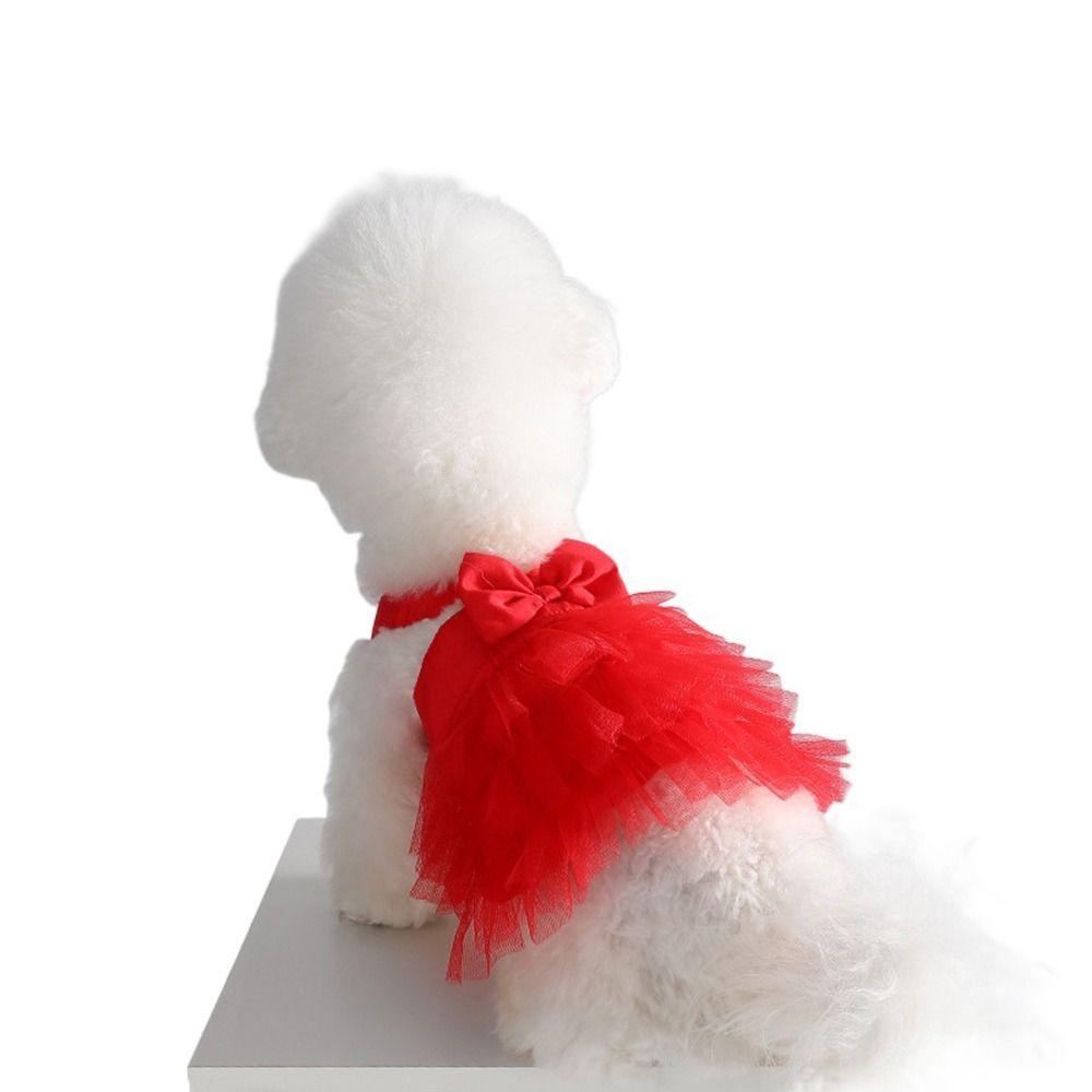 Breathable Dog Princess Dress Soft Pet Dress Lovely Dog Lace Dress  for Small Dogs Cat