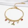 Cherry Epoxy Titanium Steel Bracelet for Women - Sweet Dopamine-Inspired Design
