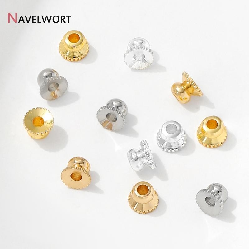 14K/18K Gold Plated Brass Metal Stripe Spacer Beads Separator For Beads Loose Beads For Bracelet Necklace Making Accessories