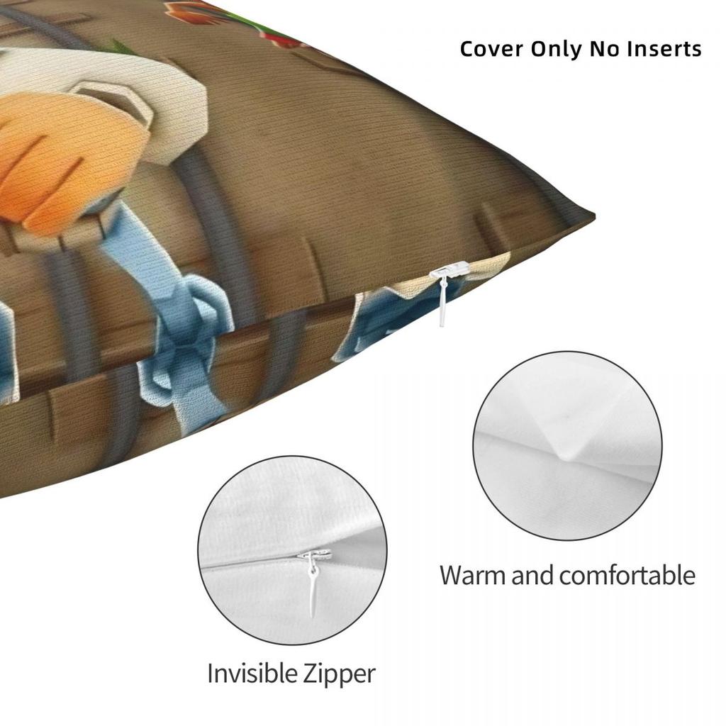 Subway Surfers Game Jake Pillow Cover Cushion Cover Soft Graphic Pillow Case Vintage Pillowcases For Sofa Home Decoration