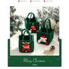 Felt Christmas Storage Bag Portable Handheld Design Organizer For Holiday Apples Gifts And Home Decoration