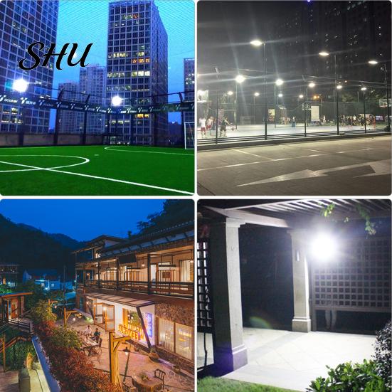 Floodlight LED IP66 Waterproof Super Bright Energy-saving Good Heat Dissipation Outdoor with Bracket Garden Safety Lighting Supplies
