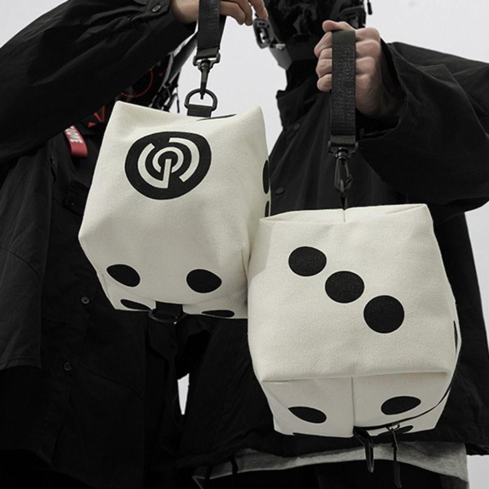 

Zipper Dice Cross Body Bag Creative Dice Handbag Trendy Dice Shoulder Bag Boys Dice