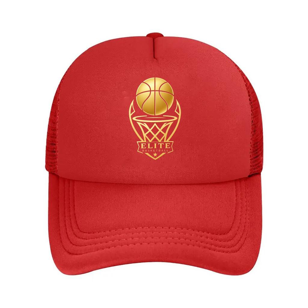 Luxury Golden Basketball Emblem Artw Mesh Baseball Cap Hip Hop