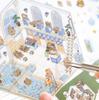 Mr. Paper, 3D House Landscape Decoration Material Sticker Package, Student DIY Scrapbook, Handmade Diary Decoration Sticker