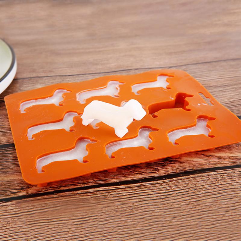 Isbitsform Användbar Dackelhundformad Isform Dessertform Non-stick Isbitsform Köksredskap Silikonform Prylar