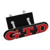 Jsqwt8 Emblema Adesivo Distintivo Griglia Anteriore in Metallo 3D GTD per Polo Golf 5 6 7 CC Passat Jetta MK4 MK5 MK6 Styling Auto