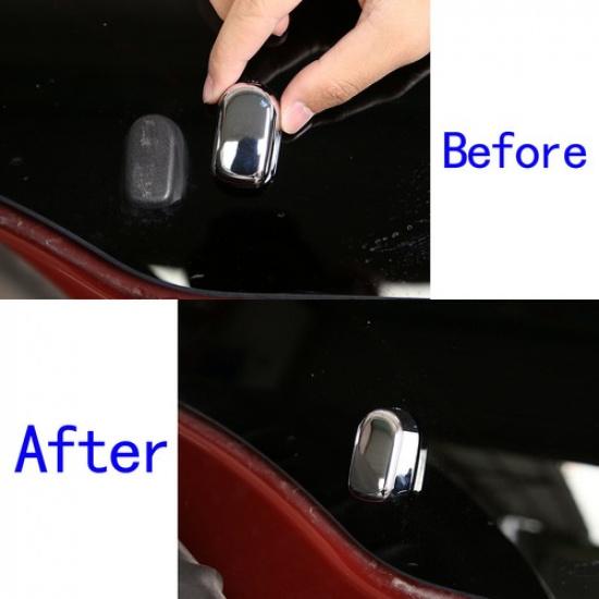 ABS Silver Tailgate Handle Bezel Cover For Toyota FJ Curiser 2007-21