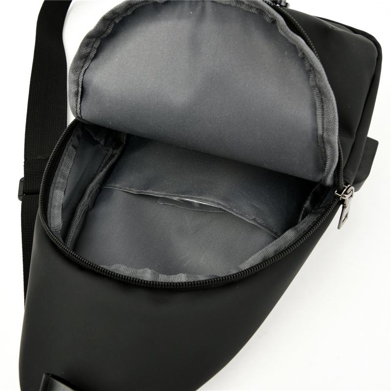 Men's Waterproof Leather Chest and Shoulder Bag