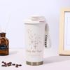 Lily of the Valley Stainless Steel Insulated Coffee Cup - Luxury Double-Walled Design
