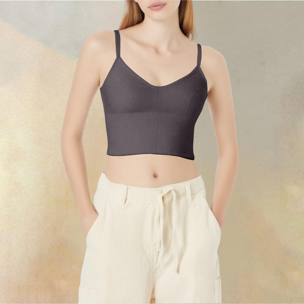 Women's Sleeveless Pleated Vest Shirt Top