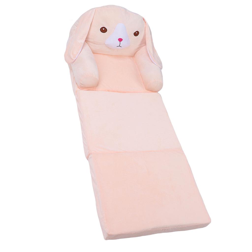 Foldable Kids Sofa Pink Dog Sponge Pull Out Kids Couch Soft Children Flip Open Sofa Bed for Home Hotel Kindergarten 3