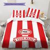 Custom Name PSV Eindhoven2 Pattern Bedding Quilt Set Home Decoration Gift (1 * Duvet Cover + 2 * Pillowcase Without Core)