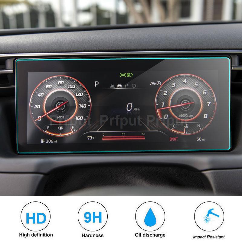 Tempered Glass LCD Screen Protective Film Sticker Dashboard Guard For Hyundai Tucson NX4 2021 2022 Car Navigtion infotainment
