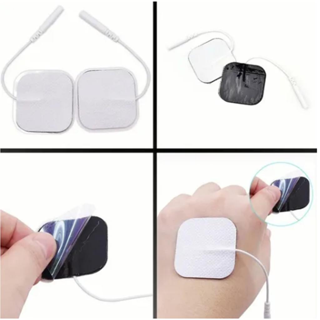 36pcs Electrode Pad Reusable Strong Stickiness Rectangular Replacement Electrode Pad for TENS Machin