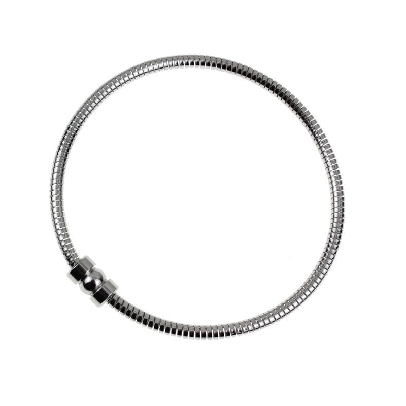 DIY Stainless Steel 304 Spring Openable Snake Chain Magnetic Bracelet for Women