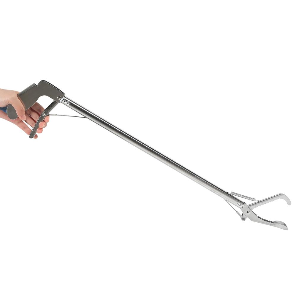 Stainless Steel Crab Tongs 30inch Portable Multifunctional Long Fish Tongs for Crab Seafood Octopus Bend Clip