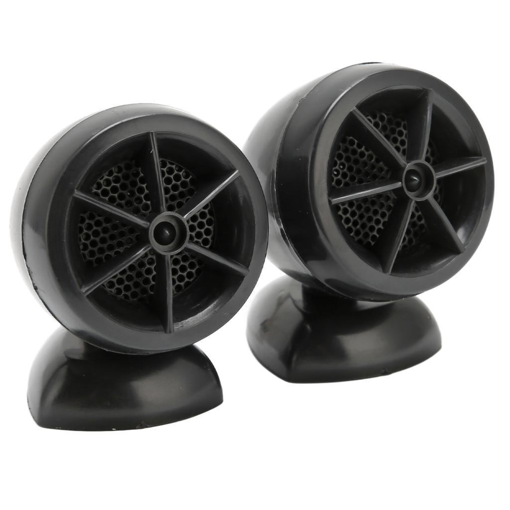 2pcs Dome Tweeter 1200W Loudspeaker High Sensitivity Universal for Car Audio Systems Black