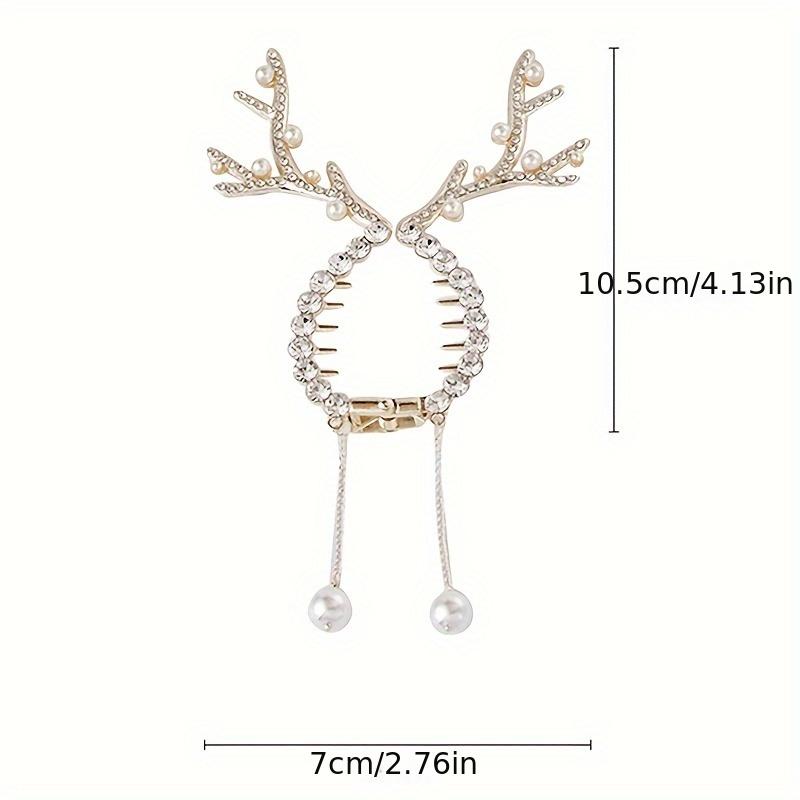 2-piece, 1-piece - Creative Antlers Hair Clip - Suitable for Halloween, Christmas and other dress up hair clips