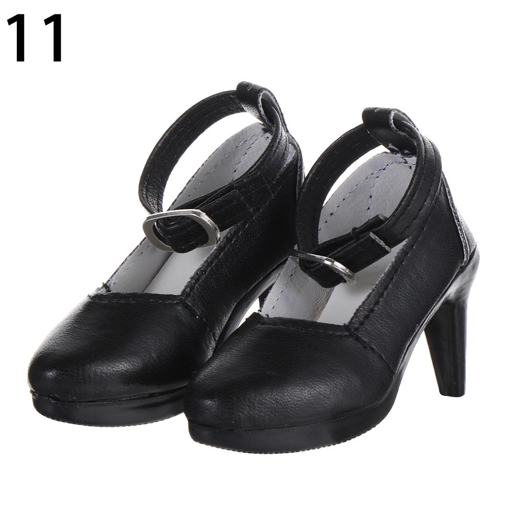 60CM Doll Shoes Princess High Heels Fashion PU Leather Boots Long Knee High Boots For 1/3 Bjd Doll Clothes Accessories