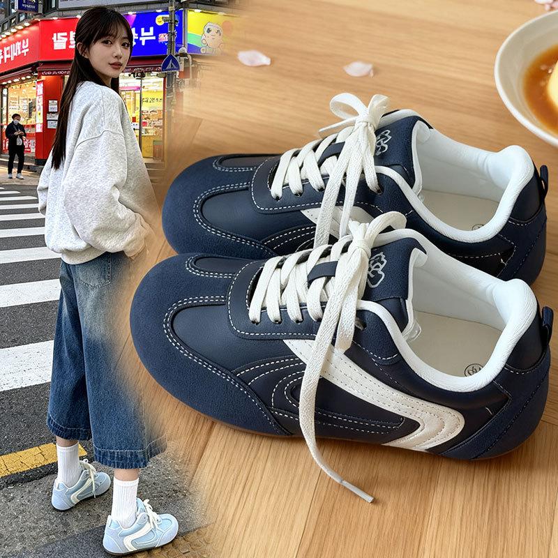 Retro color matching German training shoes women's spring and autumn 2025 new popular versatile white shoes casual sports shoes board shoes